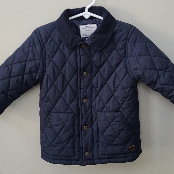 Janie and Jack Other - NWOT Janie and Jack Quilted Navy Barn Jacket